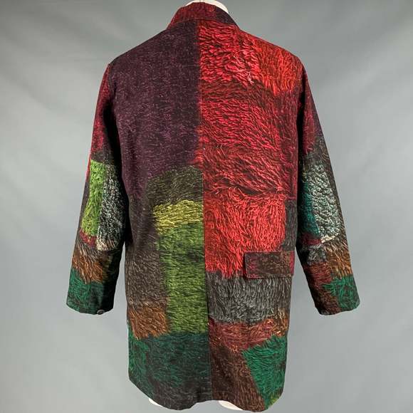 PIERRE-LOUIS MASCIA Multi-Color Print Cotton Coat - Picture 4 of 5
